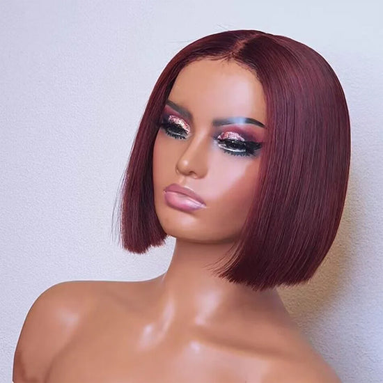 99J Colored Ready To Go 5x5 Lace Glueless Straight Bob Wig