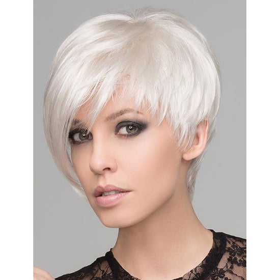 DISC by ELLEN WILLE in PLATIN-MIX | Platinum Blonde and Silver White blend / Natural Black Huamn Hair Wigs