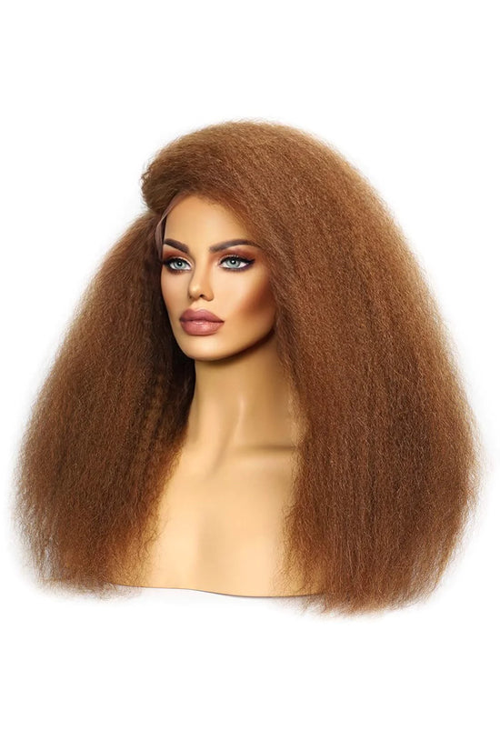T Part Lace Wig 30# Kinky Straight