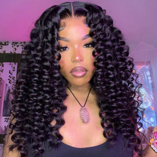 Wand Curly 13x4 HD Lace Front Human Hair Wigs