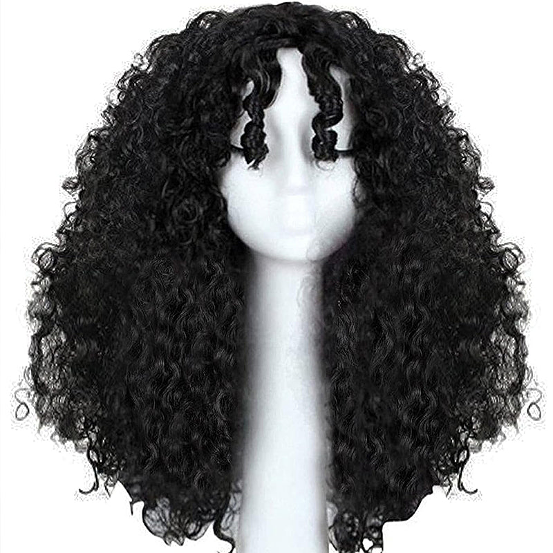 Women's Curly Wigs Wavy Mother Witch Wig Movie Cosplay Costume Wig for Halloween Party